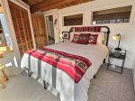 Third level queen bedroom gives you a view and a special quiet at the top of the house